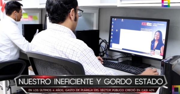 Portada: En los últimos 4 años, gasto de planilla del sector público creció en casi 40% | INFORME DE 'COMBUTTERS'