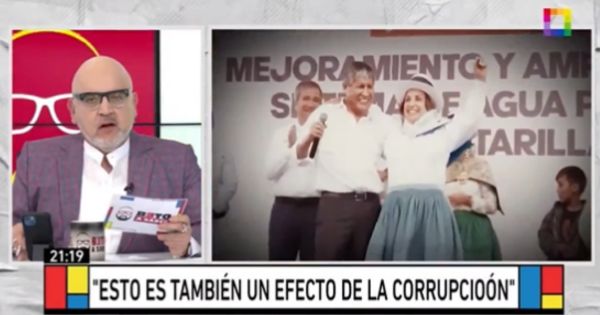 Beto Ortiz sobre Wilfredo Oscorima: "Ayacucho está en manos de un gran corrupto, que es el mejor amigo de la presidenta"