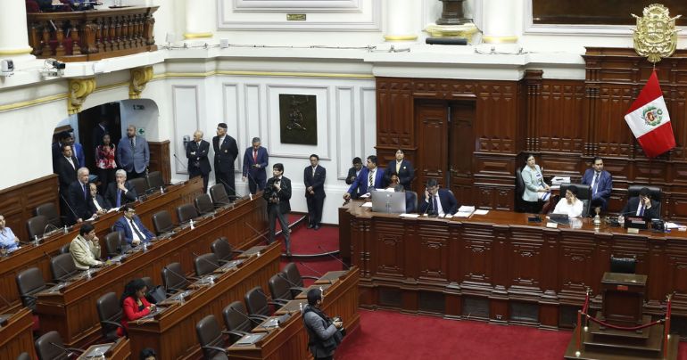 Congreso suspendió sesión del pleno hasta este jueves desde las 10:00 horas