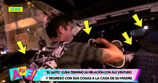 Rodrigo Cuba regresó con maletas a casa de su madre tras separarse de Ale Venturo (VIDEO)