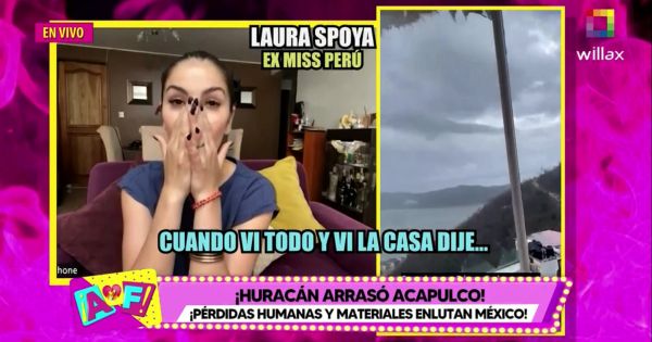 Portada: Laura Spoya luego de que huracán Otis destruyera su casa: "No imagino haber tratado de escapar con mis hijos"