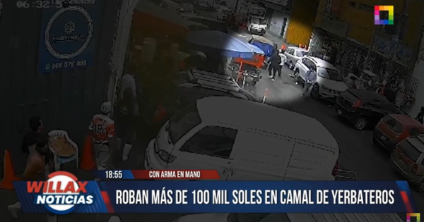 Portada: San Luis: delincuentes roban más de 100 mil soles en camal de Yerbateros