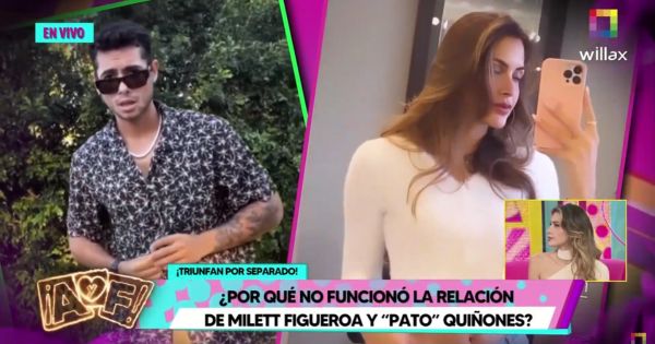 Milett Figueroa sobre 'Pato' Quiñones: "Siempre le desearé lo mejor porque es una gran persona"