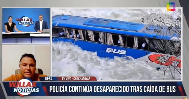 Tragedia en Chachapoyas: policía continúa desaparecido tras caída de bus en el río Utcubamba