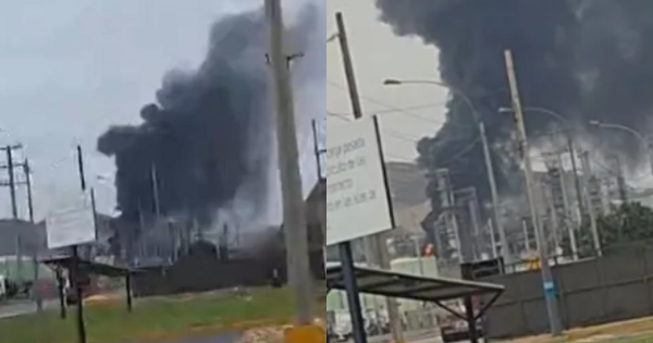 Ventanilla: se registra gran incendio en Refinería La Pampilla