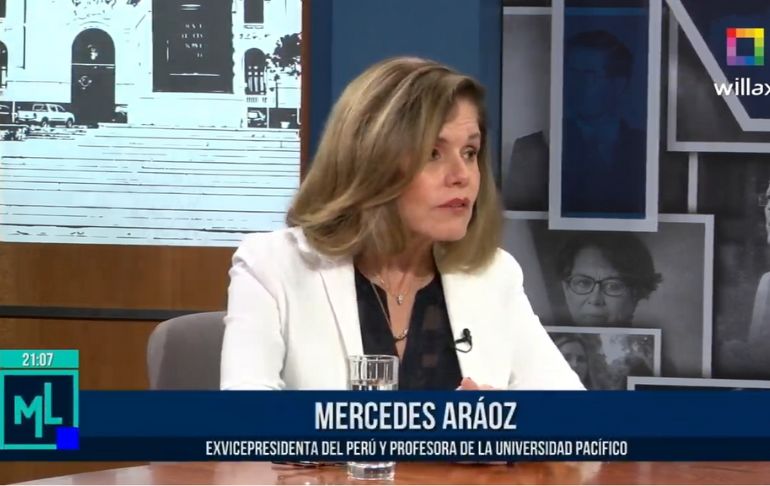 Mercedes Aráoz: "No es posible pedir que renuncie la señora Dina Boluarte"