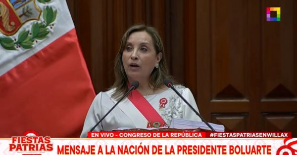 Dina Boluarte: "Como manda la Constitución, en abril próximo, convocaré a elecciones generales"
