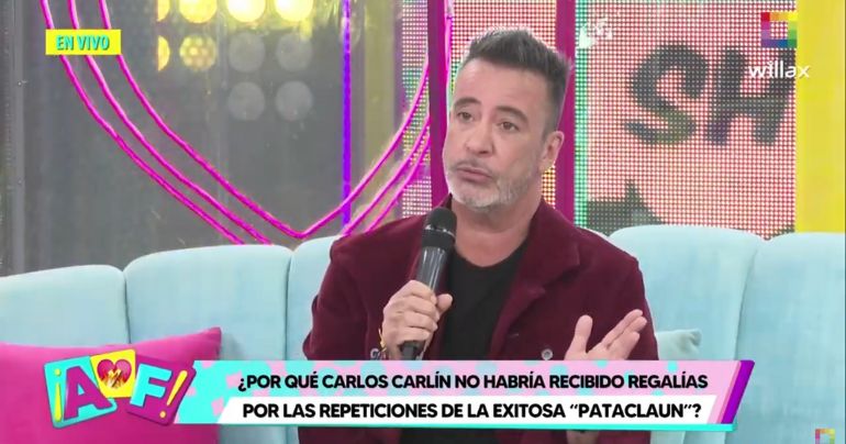 Carlos Carlín explica por qué no recibió regalías por la repetición de 'Pataclaun'