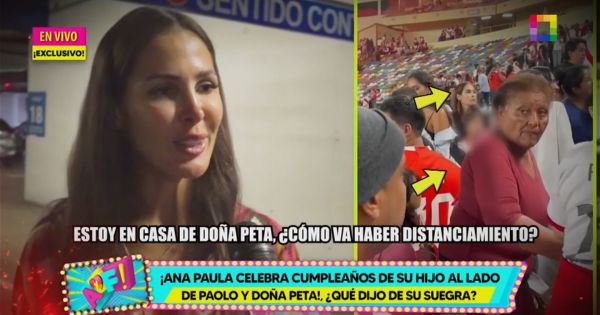 Portada: Ana Paula Consorte descarta distanciamiento de Doña Peta: "Todo muy bien"