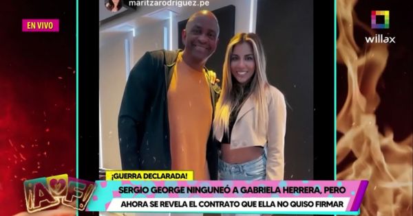 Sergio George: este es el contrato que Gabriela Herrera no quiso firmar (VIDEO)