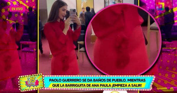 Ana Paula Consorte: su 'pancita' empieza a salir, mientras que Paolo Guerrero se da baños de pueblo