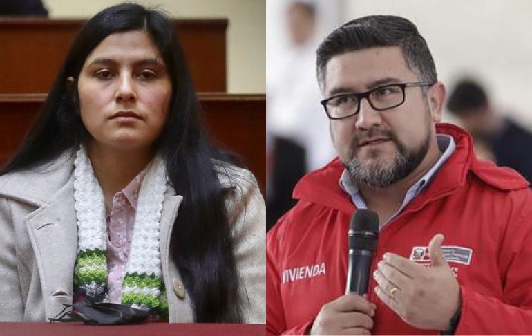 Comisión de Fiscalización cita a Yenifer Paredes y al exministro de Vivienda Geiner Alvarado