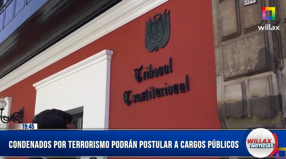 Tribunal Constitucional permite que terroristas postulen a cargos públicos