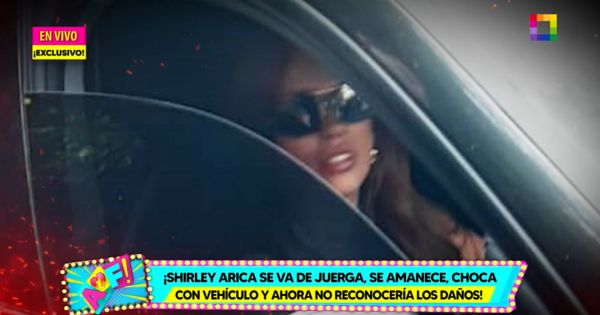 Portada: Shirley Arica es acusada de chocar con vehículo y ahora no reconocería los gastos