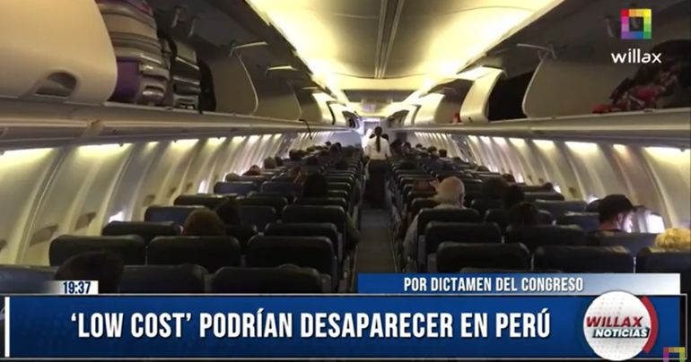 Dictamen del Congreso: 'Low Cost' podrían desaparecer en el Perú