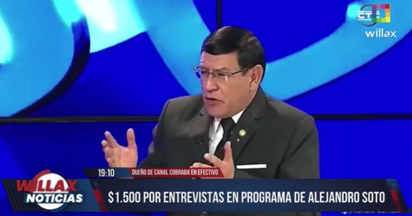 Dueño de canal cobraba en efectivo $1.500 por entrevistas en programa de Alejandro Soto