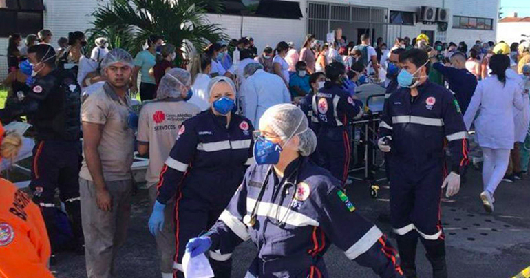 Brasil: hombre es abatido tras herir a siete personas en hospital