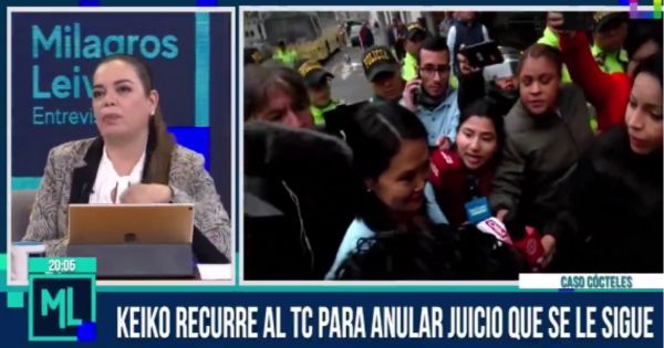 Milagros Leiva: "Los dos Fujimori estarán procesados"