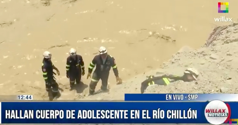 Hallan cadáver de menor de edad en río Chillón