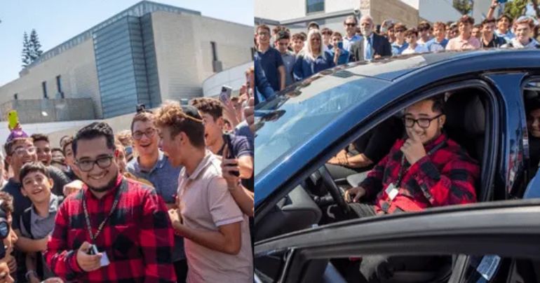 Portada: Alumnos le regalan auto a profesor peruano que tardaba 4 horas en llegar a escuela