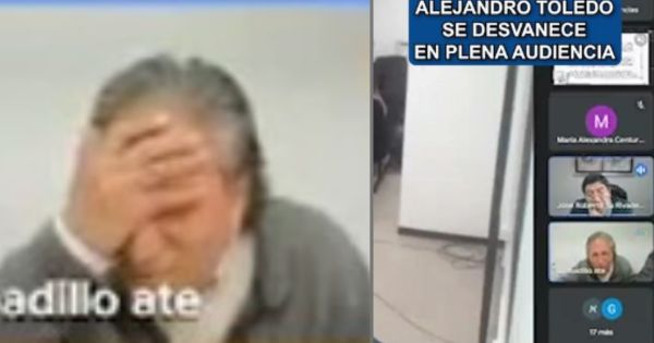 Alejandro Toledo: expresidente se desvanece en plena audiencia por caso Odebrecht