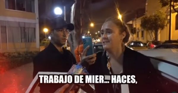 Madre de Daniel Lazo insulta a reportero de Amor y Fuego: “Trabajo de mier** haces"