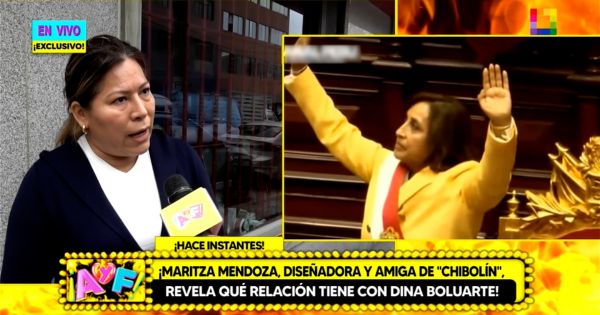 Portada: Maritza Mendoza, diseñadora y amiga de 'Chibolín', sobre Dina Boluarte: "Llegó a mi taller como cualquier cliente"