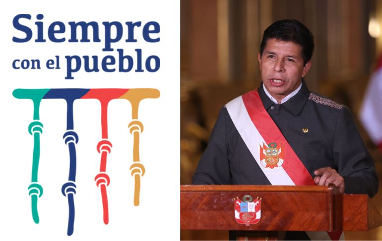 Política - Gobierno elimina el logo y frase “Siempre con el pueblo”  impuesta en la gestión de Pedro Castillo