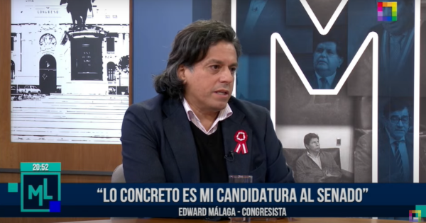 Portada: Edward Málaga: "Lo concreto es mi candidatura al Senado"