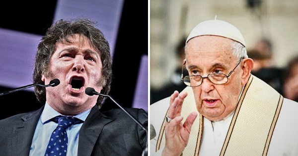 Portada: Javier Milei: "El Papa Francisco es el representante del maligno en la tierra"