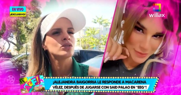 Alejandra Baigorria le responde a Macarena Vélez: "Es la ex y listo, no es nada más"