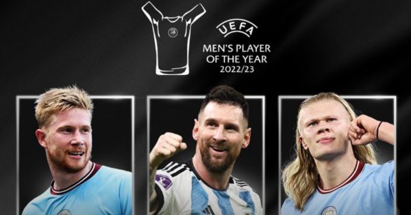 Portada: Messi, Haaland y De Bruyne disputarán el premio al Jugador del Año de la UEFA 2022/23