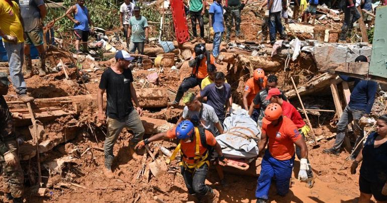 Portada: Brasil: aumentan a 48 los muertos por fuertes lluvias en Sao Paulo