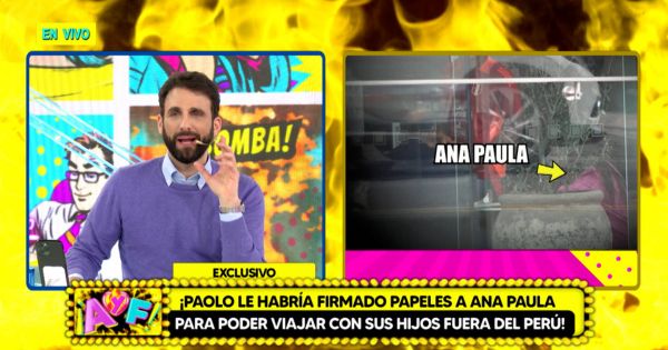 Paolo Guerrero le habría firmado papeles a Ana Paula para que viaje con sus hijos fuera del Perú