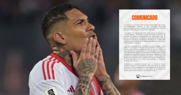 Portada: ¡Ultimátum a Paolo Guerrero! César Vallejo no acepta su renuncia y descarta indemnización