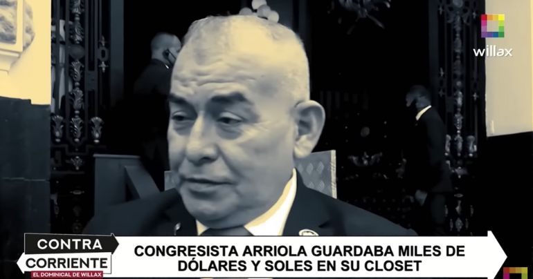 Congresista José Arriola dice que no guarda su plata en el banco: "Yo lo tengo en mi maletín"