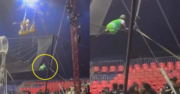Portada: Trapecista cae más allá de las mallas de seguridad en el circo de EEG (VIDEO)