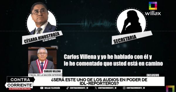 ¡EXCLUSIVO! Audio de Hinostroza con su secretaria evidencia cómo Gorriti tendría maniatado a Villena