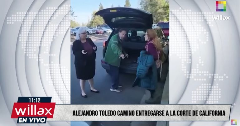 Alejandro Toledo: así salió el expresidente de su casa para entregarse a la justicia de EE.UU.