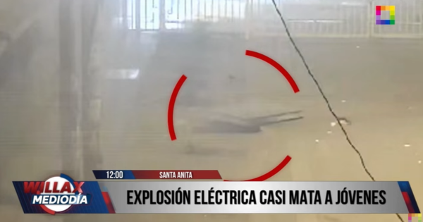 Santa Anita: jóvenes sobreviven tras explosión de conexión eléctrica