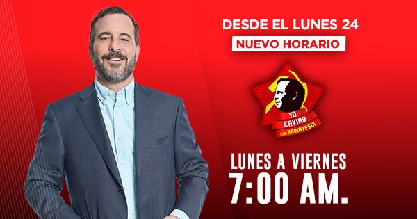 ¡ATENCIÓN!: Yo Caviar, con Aldo Mariátegui, desde este lunes 24 de julio a las 7 a.m.