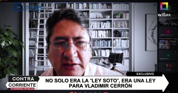 Vladimir Cerrón se salvó de pasar 5 años en prisión por 'Ley Soto'