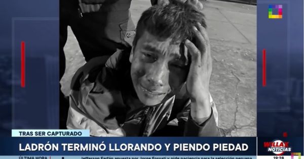 Chorrillos: ladrón terminó llorando y pidiendo piedad tras ser capturado