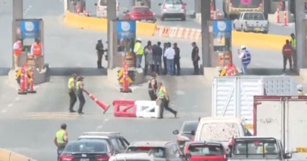 Puente Piedra: retiran conos que impedían el tránsito en el peaje Chillón