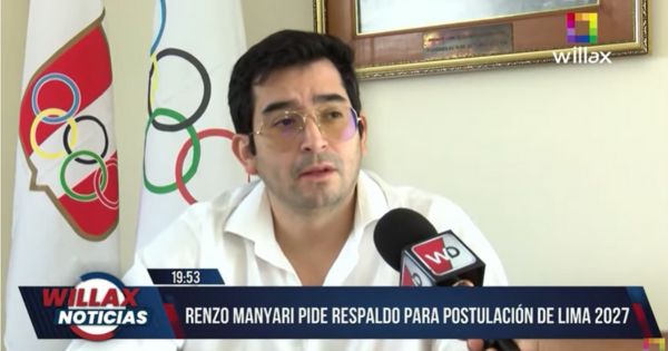 Presidente del Comité Olímpico Peruano le pide al Gobierno respaldo para realizar los Juegos Panamericanos 2027