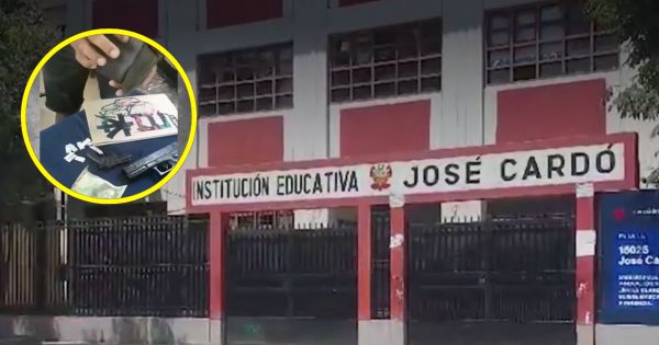 Portada: Piura: incautan droga y réplicas de armas de fuego dentro de un colegio