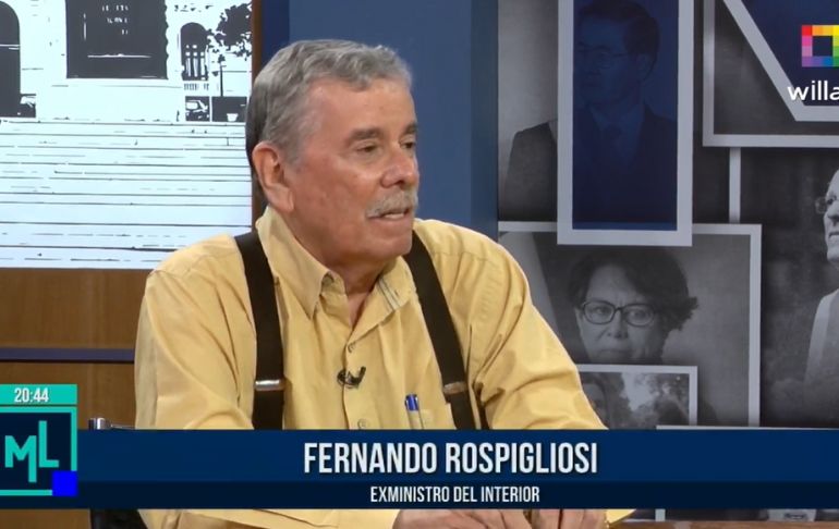 Fernando Rospigliosi: "El Gobierno debe acelerar el proceso de limpieza del Estado"