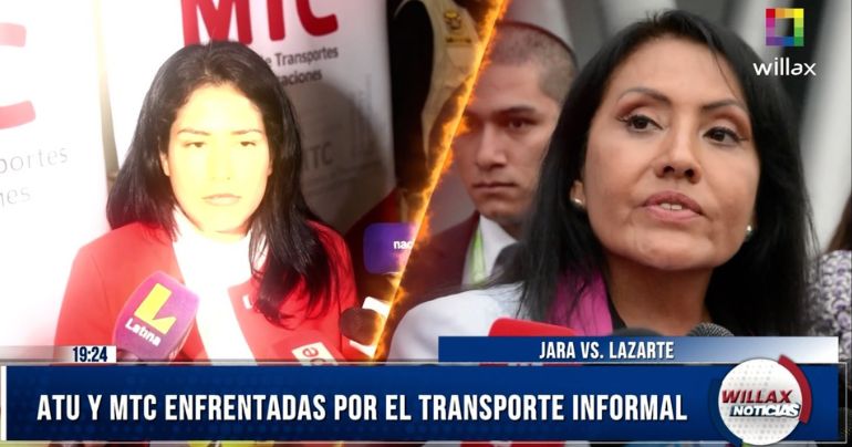 María Jara vs. Paola Lazarte: ATU y MTC enfrentadas por el transporte informal