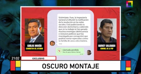 Chats entre Carlos Morán y Harvey Colchado sobre la torta de cumpleaños: "Victimízate, pues"