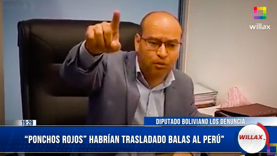 Diputado boliviano denuncia que "ponchos rojos", vinculados a Evo Morales, metieron balas explosivas al Perú